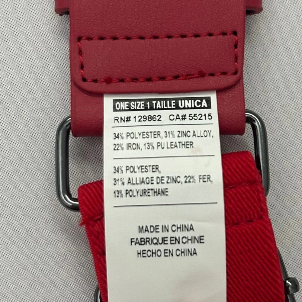 Nike Golf/Baseball Mens Stretch Web Belt Red Adjustable Swoosh One Size